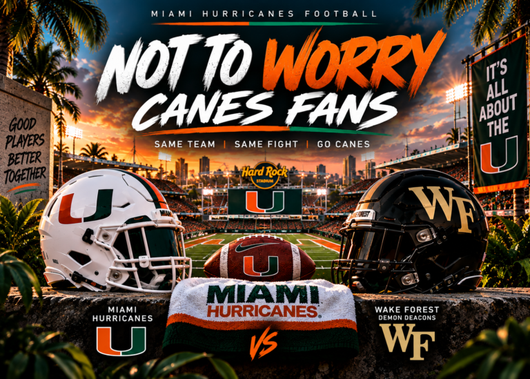Fear Not, Canes Fans. This Friday Night Will Be Different